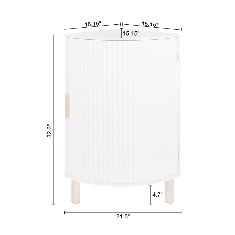 Lifestorey Dorion Corner Channel Front Cabinet