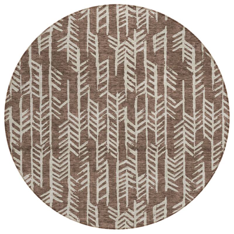 HomeRoots Tribal Transitional Rectangle Outdoor Rug