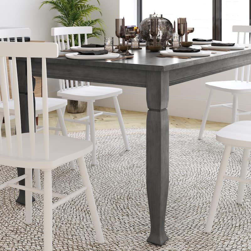 Classic Wood Dining Table with Decorative Sculpted Legs