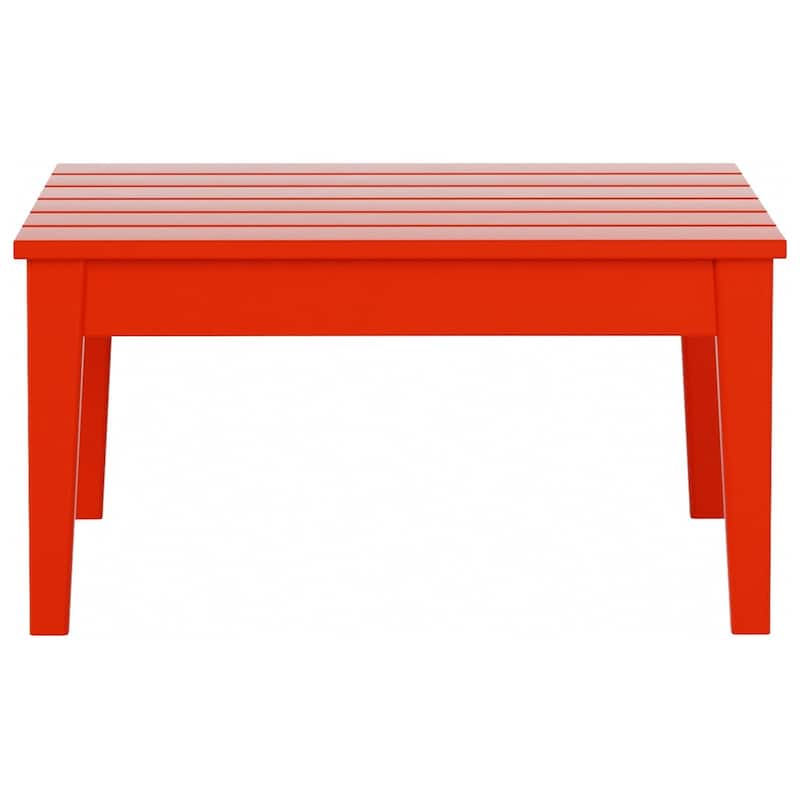 Polytrends Shoreside HDPE Eco-Friendly All Weather Square Modern 32" Conversation Table