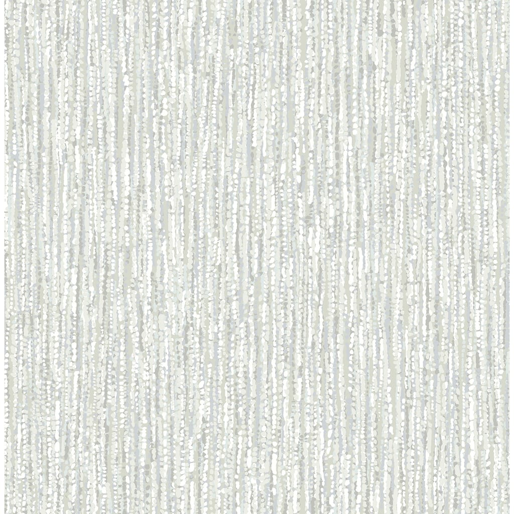 A-Street Prints Corliss Grey Beaded Strands Wallpaper