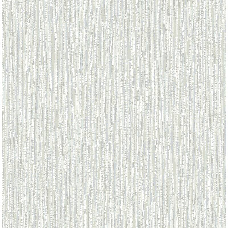 A-Street Prints Corliss Grey Beaded Strands Wallpaper