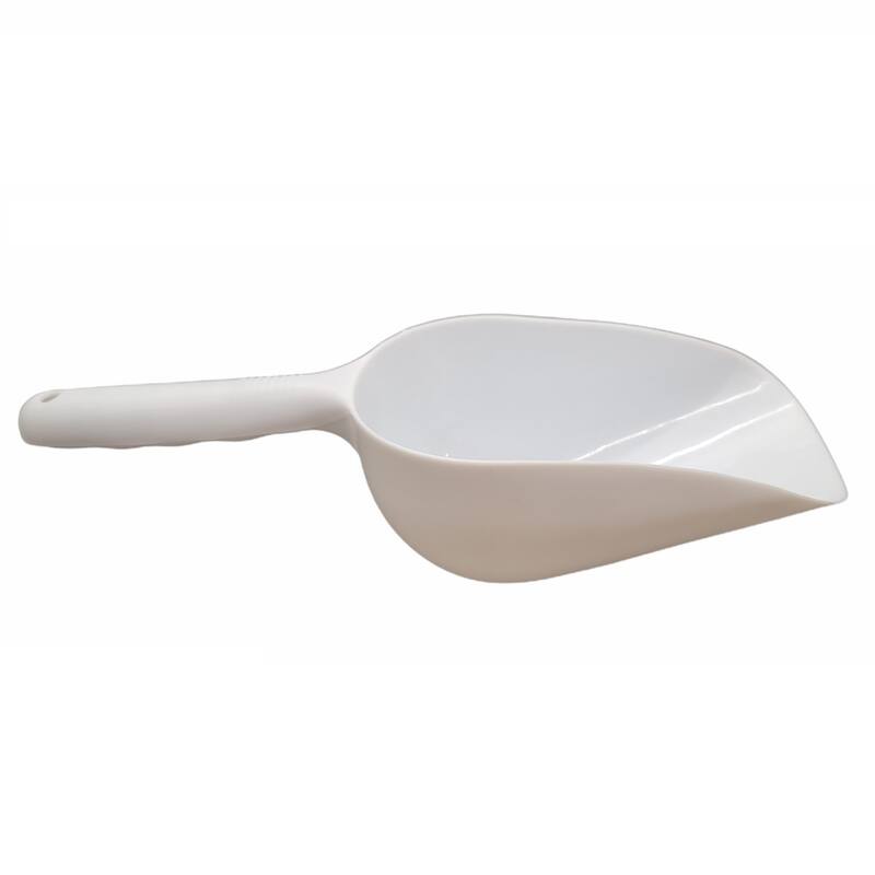 Handy Housewares 12" Long Jumbo Plastic Scoop, Great in the Kitchen for Flour, Sugar, Cereal, For Pet Food Feeding,...