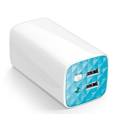 Tp-Link Tl-Pb10400 10400Mah Power Bank, 2 Usb Ports, Built-In Flashlight