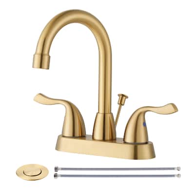 WOWOW 4 Inch Centerset Bathroom Faucet