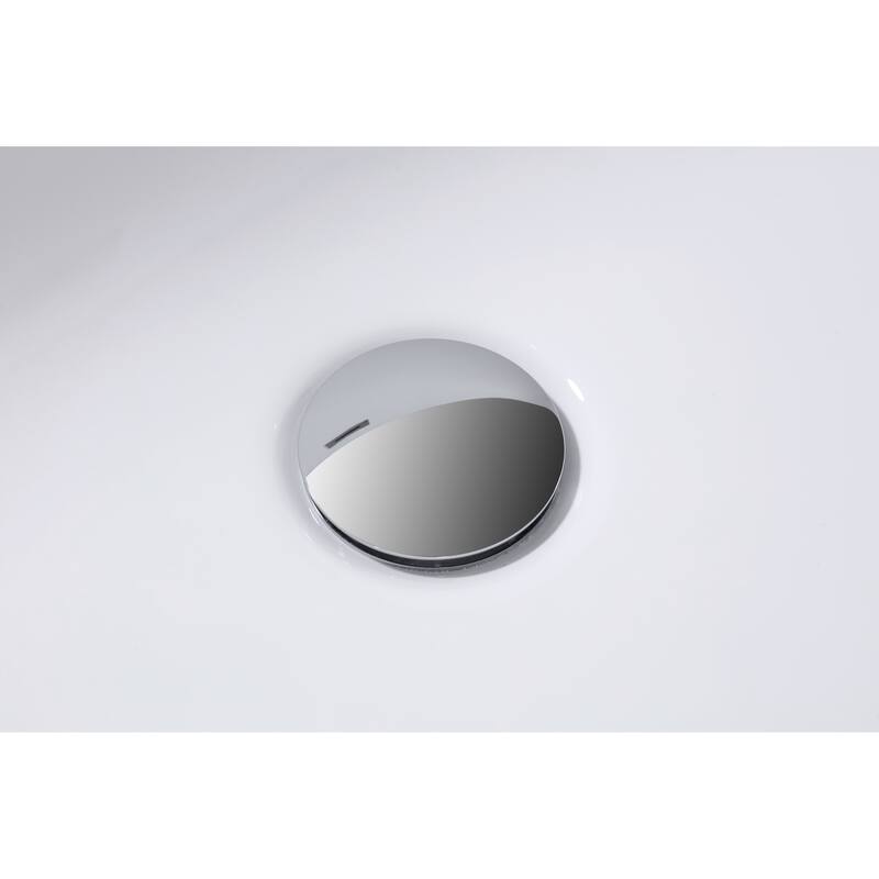 GDFStudio - Lillian Modern Freestanding Acrylic Soaking Bathtub with Ergonomic Comfort Design