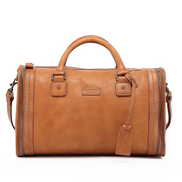 old leather satchel