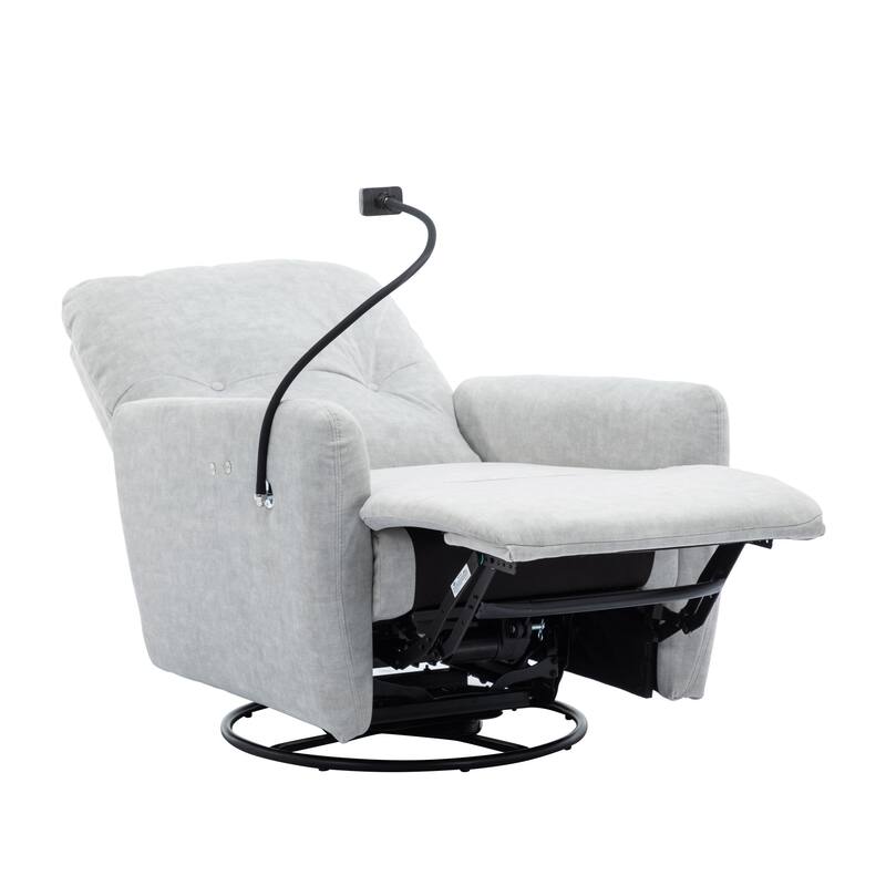 MERAX 270 Degree Swivel Electric Recliner Rocking Motion Recliner