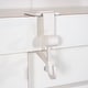 preview thumbnail 3 of 14, Garland and christmas stocking holder for mantle (3-Pack) (White)