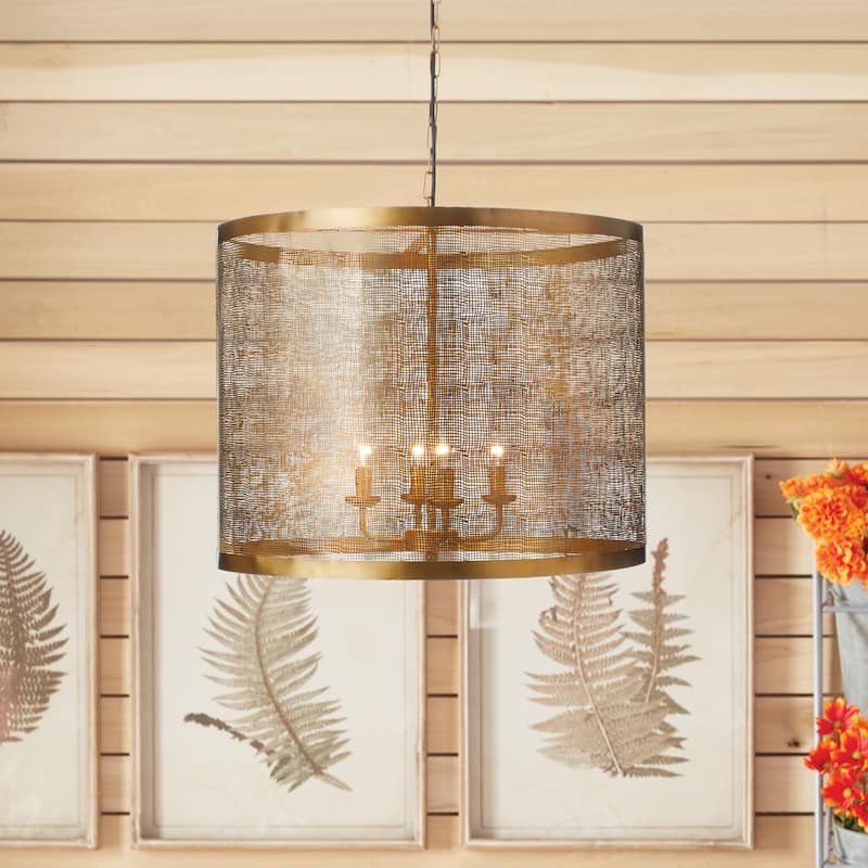 Maille Brass Drum Pendant