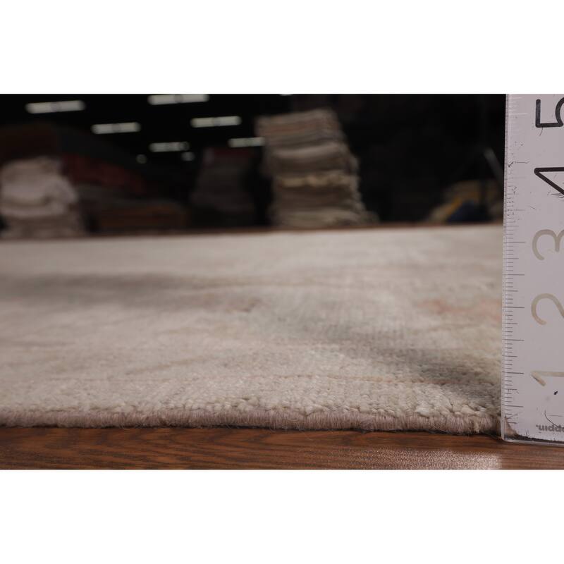 Oushak Turkish Area Rug Vegetable Dye Handmade Wool Carpet - 8'3"x 9'8"