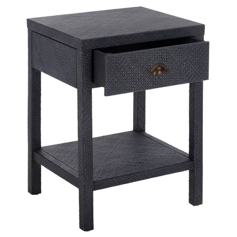 SAFAVIEH Home Epke 1-Drawer 1-Shelf Accent Table - 17"W x 15"D x 24"H