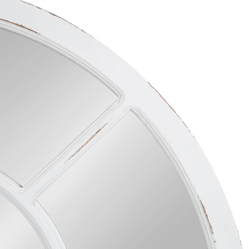 Kate and Laurel Boldmere Wide Arch Windowpane Mirror