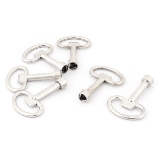 Triangular Lock Panel Keys Triangular Panel Lock 70mm Long Metal Triangle Socket Spanner Keys 6pcs ...
