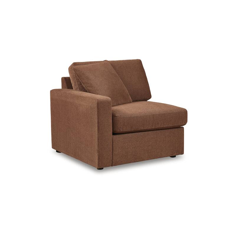 Signature Design by Ashley Modmax Orange 7-Piece Sectional with Storage Console - 138"W x 86"D x 36"H