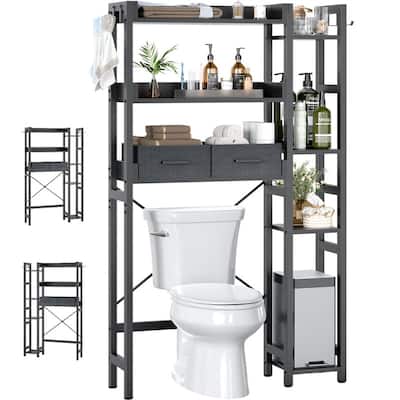 Over The Toilet Storage Cabinet - 9.4"D x 31.1"W x 63.4"H