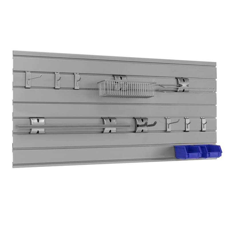 NewAge Products PVC Slatwall 12-Piece Accessory Kit
