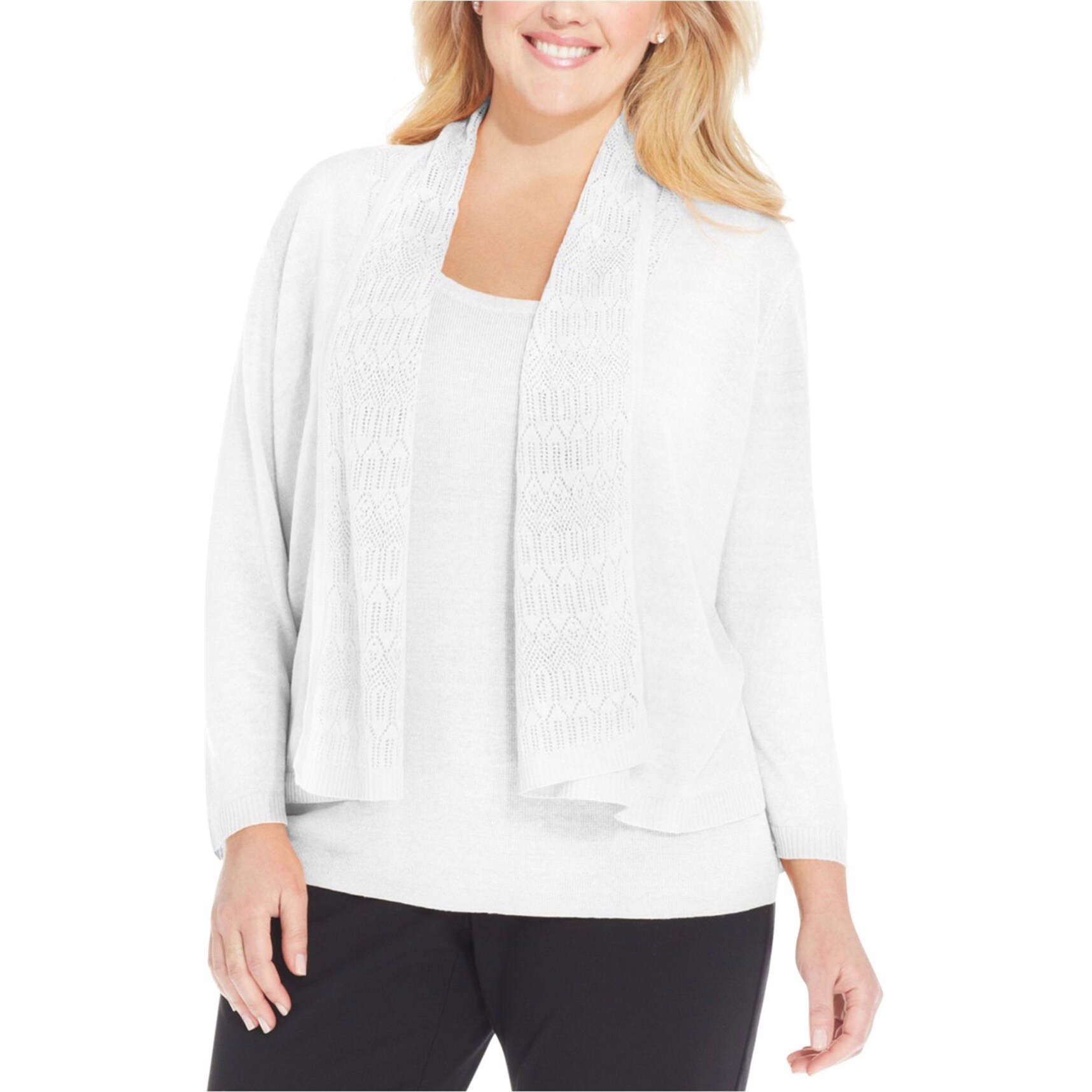 womens pointelle sweater