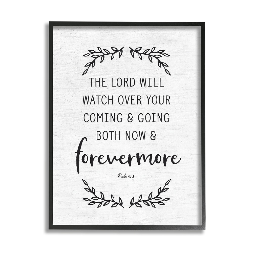 Stupell Religious Scripture Prayer Comforting Typography Sign Framed Wall Art, Design by Lettered and Lined - White
