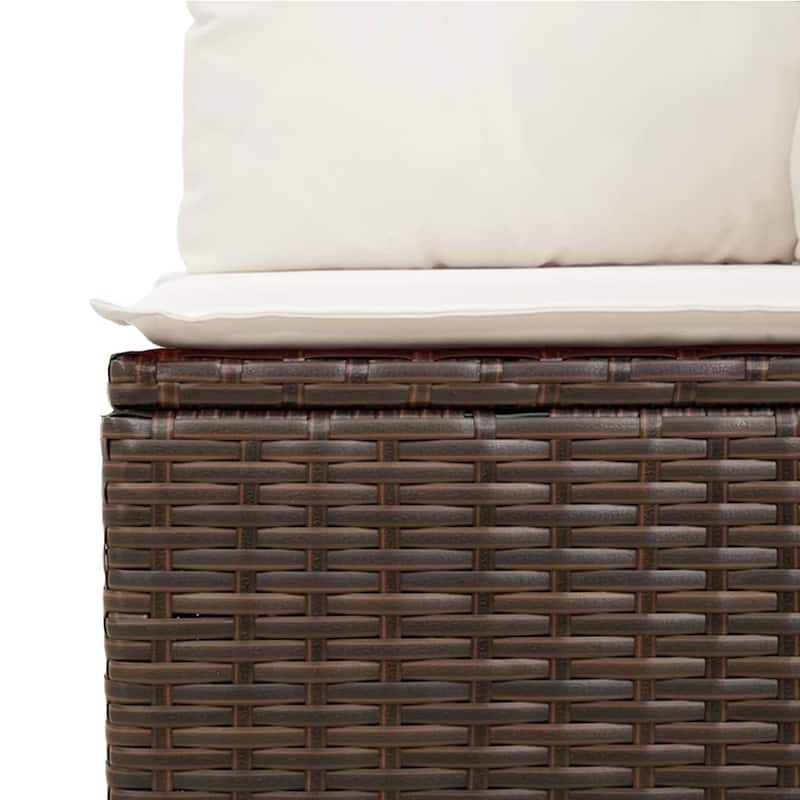 7 Piece Outdoor Sofa Set with Cushions - 21.7 x 39.4 x 28.7 in