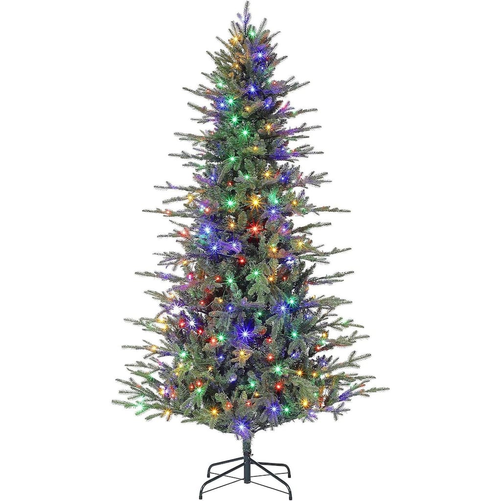 Warm White and Colorful Lights Artificial Christmas Tree
