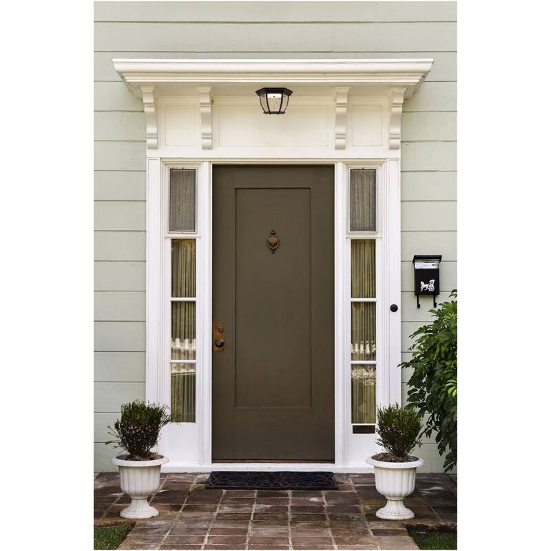 Design House Canterbury 10-13/16" Wide Integrated LED Outdoor Flush