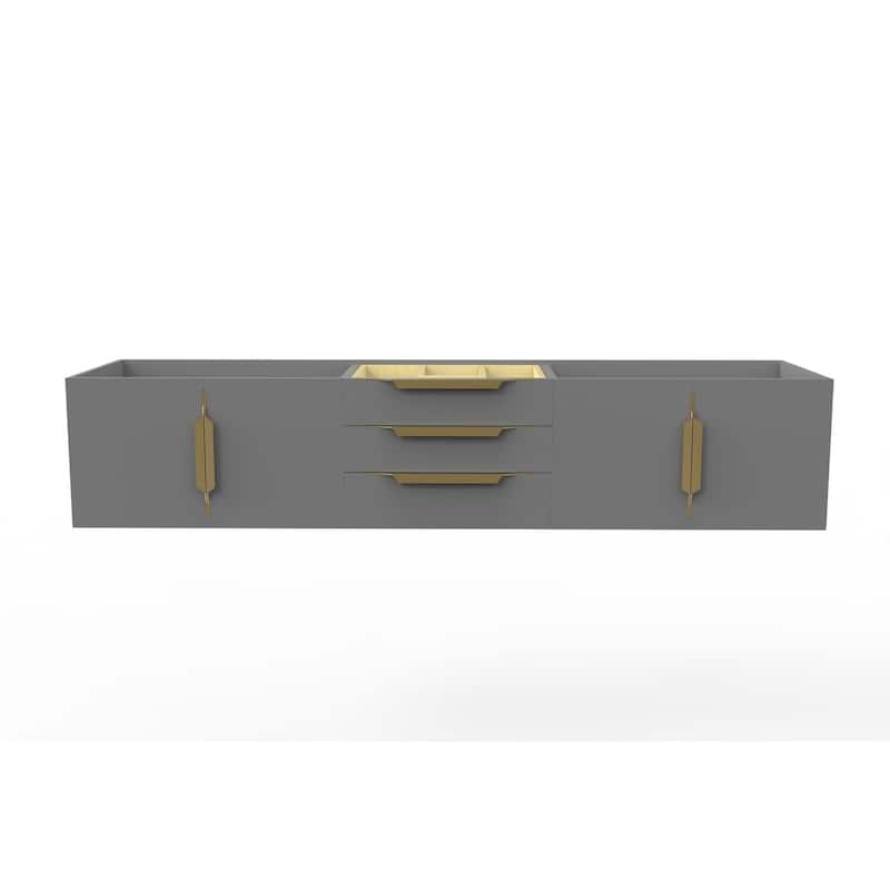 Alpine 72" Wall Mounted Bathroom Vanity (Base Only)