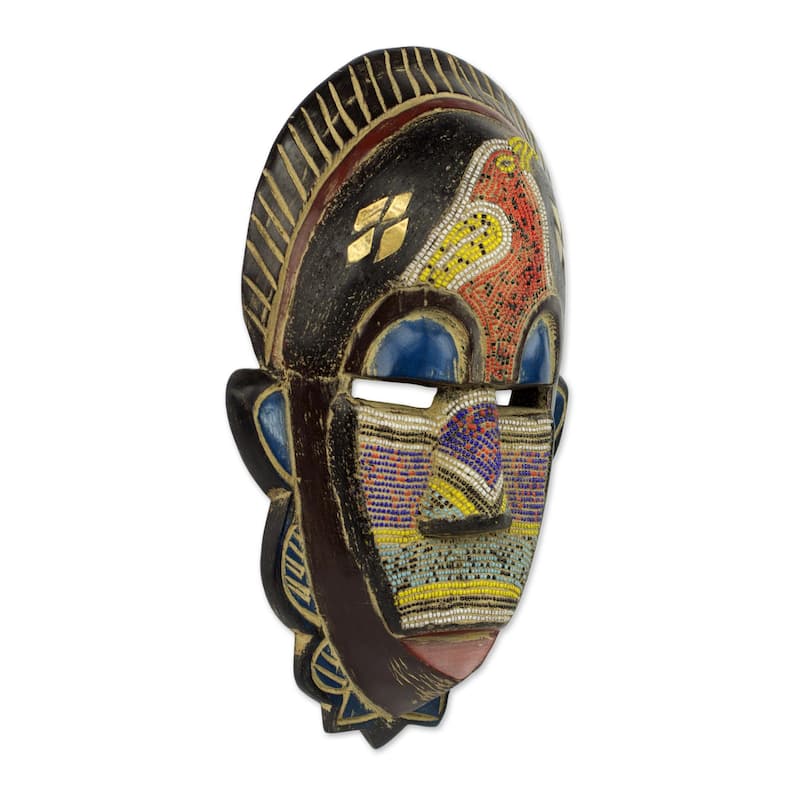 Novica Handmade Monkey African Wood Mask