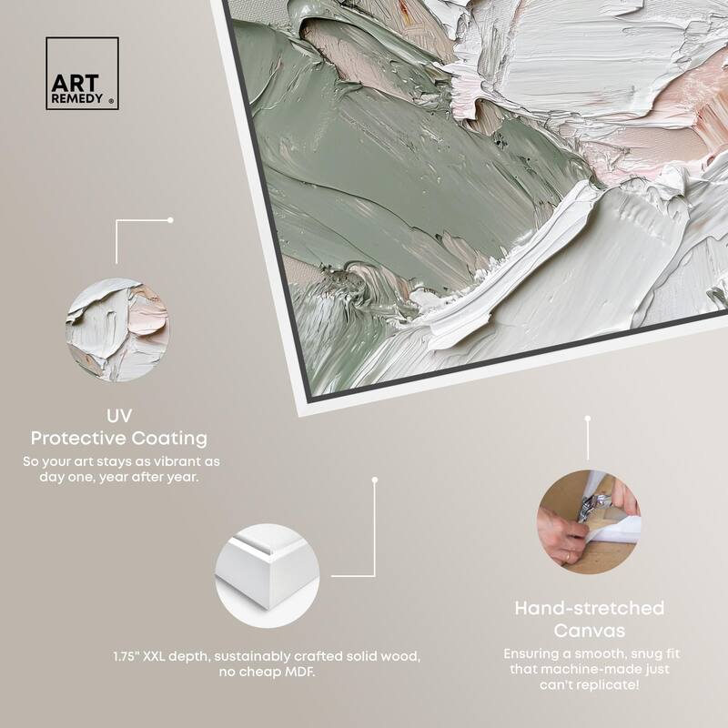 Creamy Contours I Canvas by Art Remedy