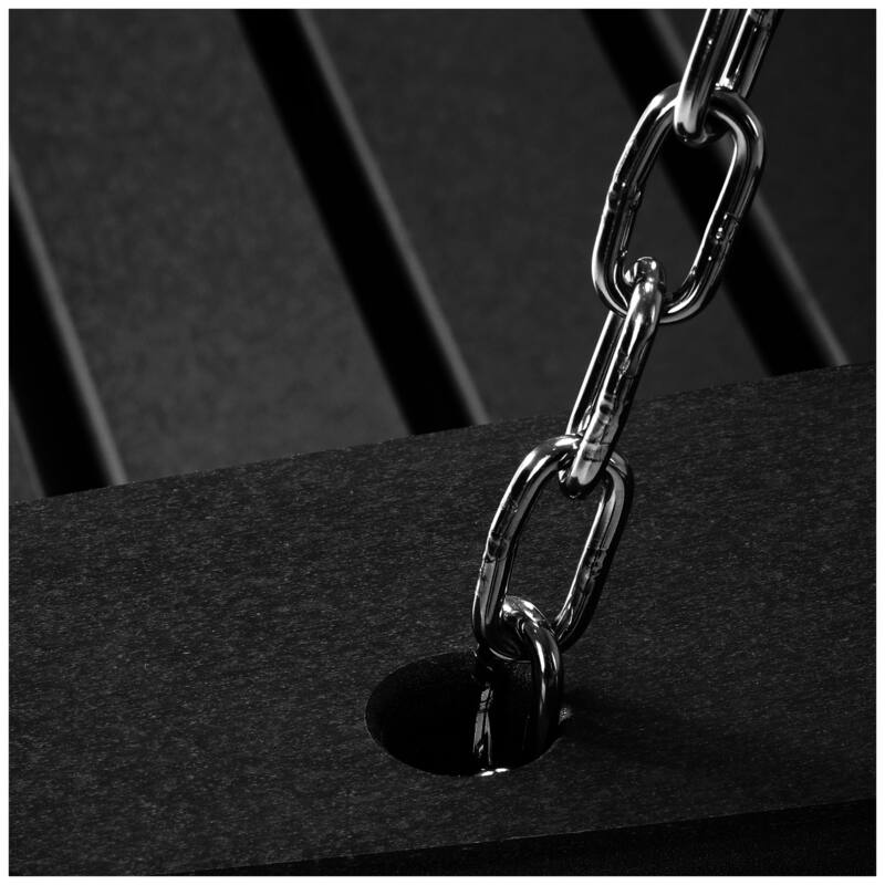 Nashville Poly 54 Inch Porch Swing with Folding Cup Holder