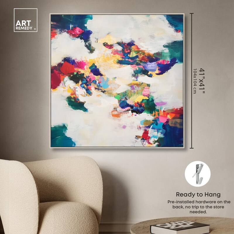 Spectrum Splash Canvas by Art Remedy