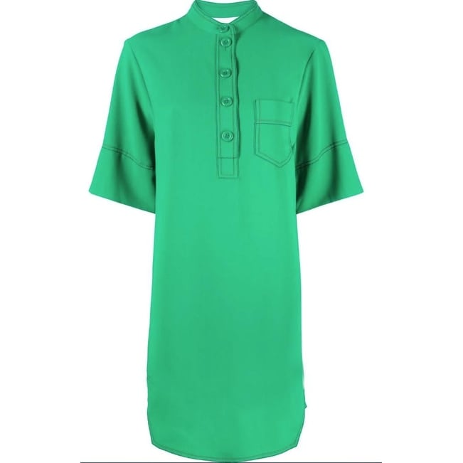 topshop satin dress green Retrofete Sequin Gabrielle Wrap XS SN:PI6948AV