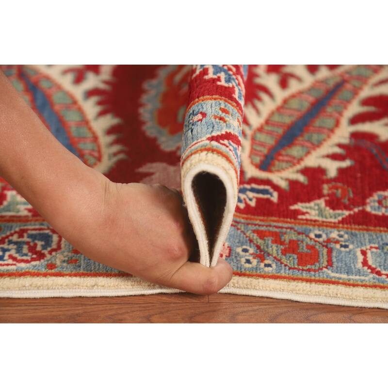 Kazak Oriental Area Rug Handmade Wool Carpet - 6'2" x 9'1"