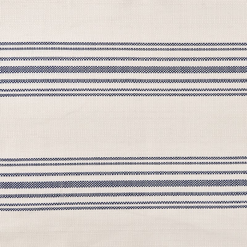 HiEnd Accents Prescott Striped Linen Weave Piped Edge Envelope Pillow, 18"x18"