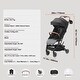 preview thumbnail 20 of 28, Carbon Steel Foldable Stroller with Recline and Footrest - 28” L x 17.3” W x 42.1” H