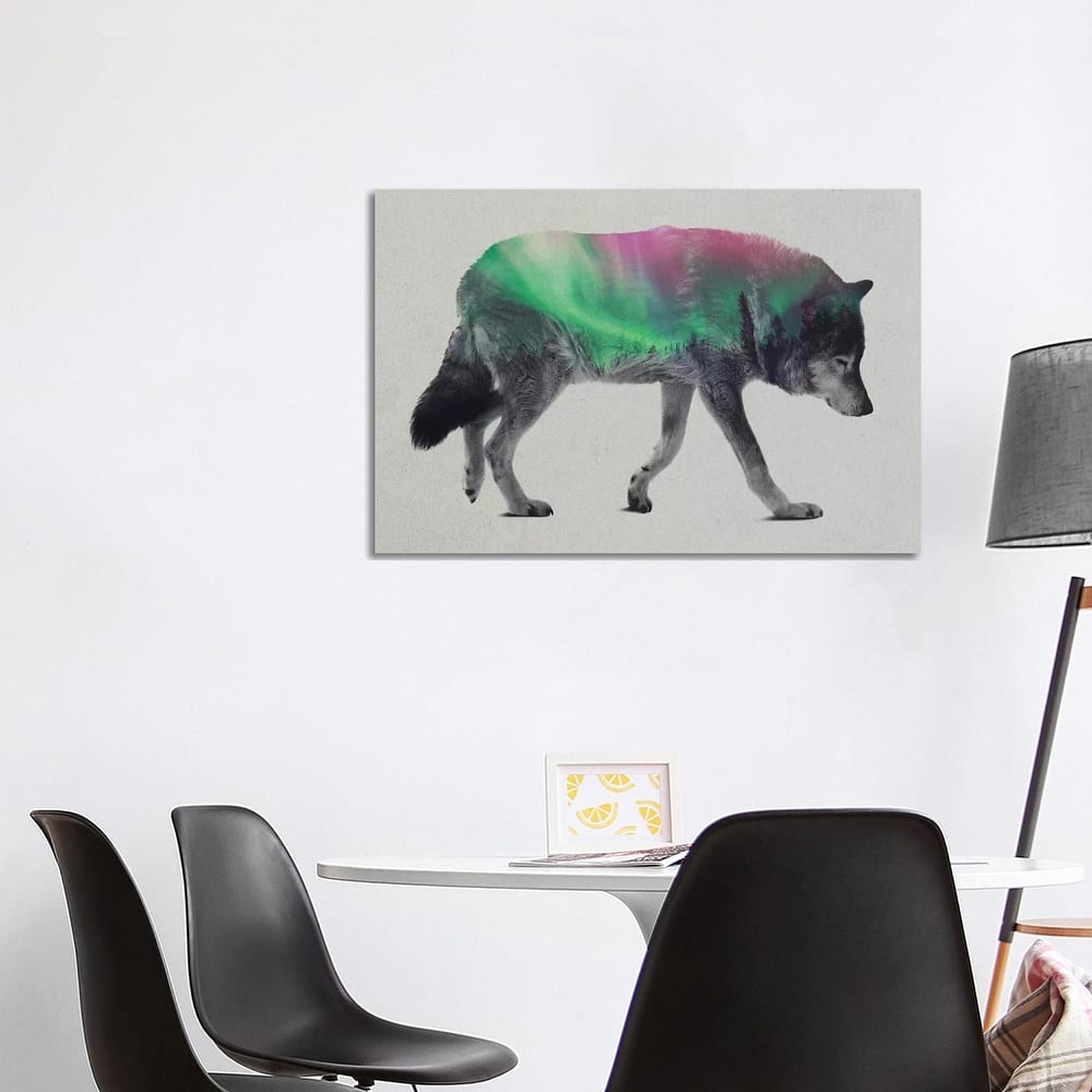 iCanvas "Wolf" by Andreas Lie Canvas Print