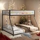 preview thumbnail 1 of 11, Twin over Full Bunk Bed With Exchangeable Ladder Black