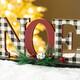 Glitzhome Christmas Wooden Word Table Decor