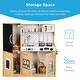 preview thumbnail 6 of 5, Pretend Play Kitchen Wooden Toy Set for Kids with 11 Accessories - Natural