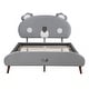 preview thumbnail 11 of 13, Upholstered platform bed with koala-shaped headboard