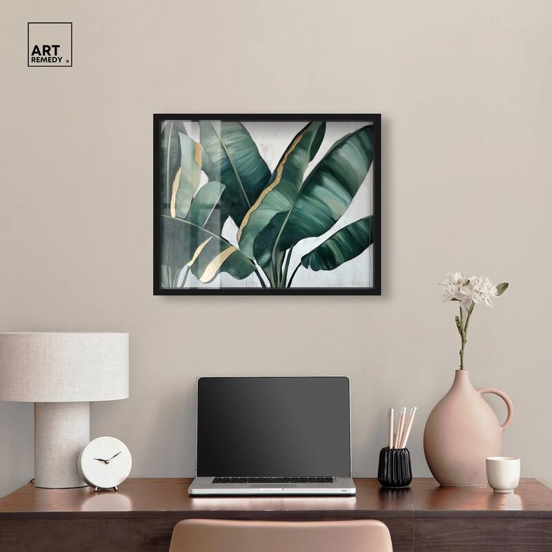 Jungle Jewel Jade I Shadowbox by Art Remedy