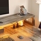 preview thumbnail 47 of 65, Reversible L Shaped Computer Desk with File Drawer & Monitor Stand & Power Outlet & LED Strip, Home Office Desk Corner Desk