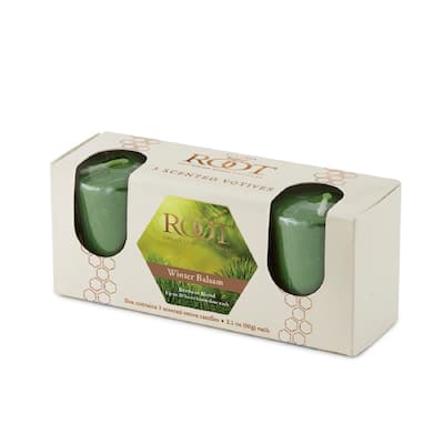 ROOT Candles Scented 20 Hr. Votive, Winter Balsam, box of 3 ea.