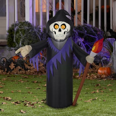 Gemmy Airblown Reaper, 3.5 ft Tall, black