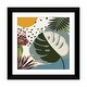 preview thumbnail 1 of 18, iCanvas "Minimal Tropical Scenery II" by Angel Estevez Black - 24x24x1