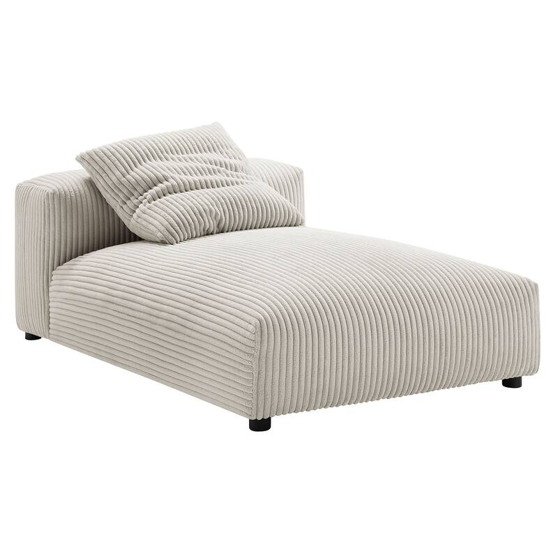 Solace 4-Piece Modular Corduroy Upholstered Sectional Sofa