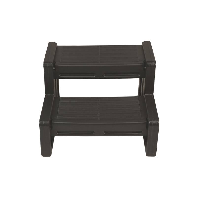 Vinyl Works 22 Inch Junior Resin Multi Purpose Home Spa and Hot Tub Steps, Mocha - 12.8