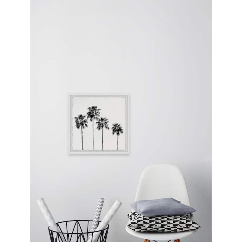 'Four Palm Trees' Framed Painting Print
