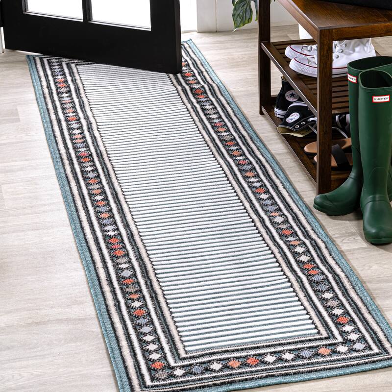 JONATHAN Y Star Abstract Swirl Area Rug