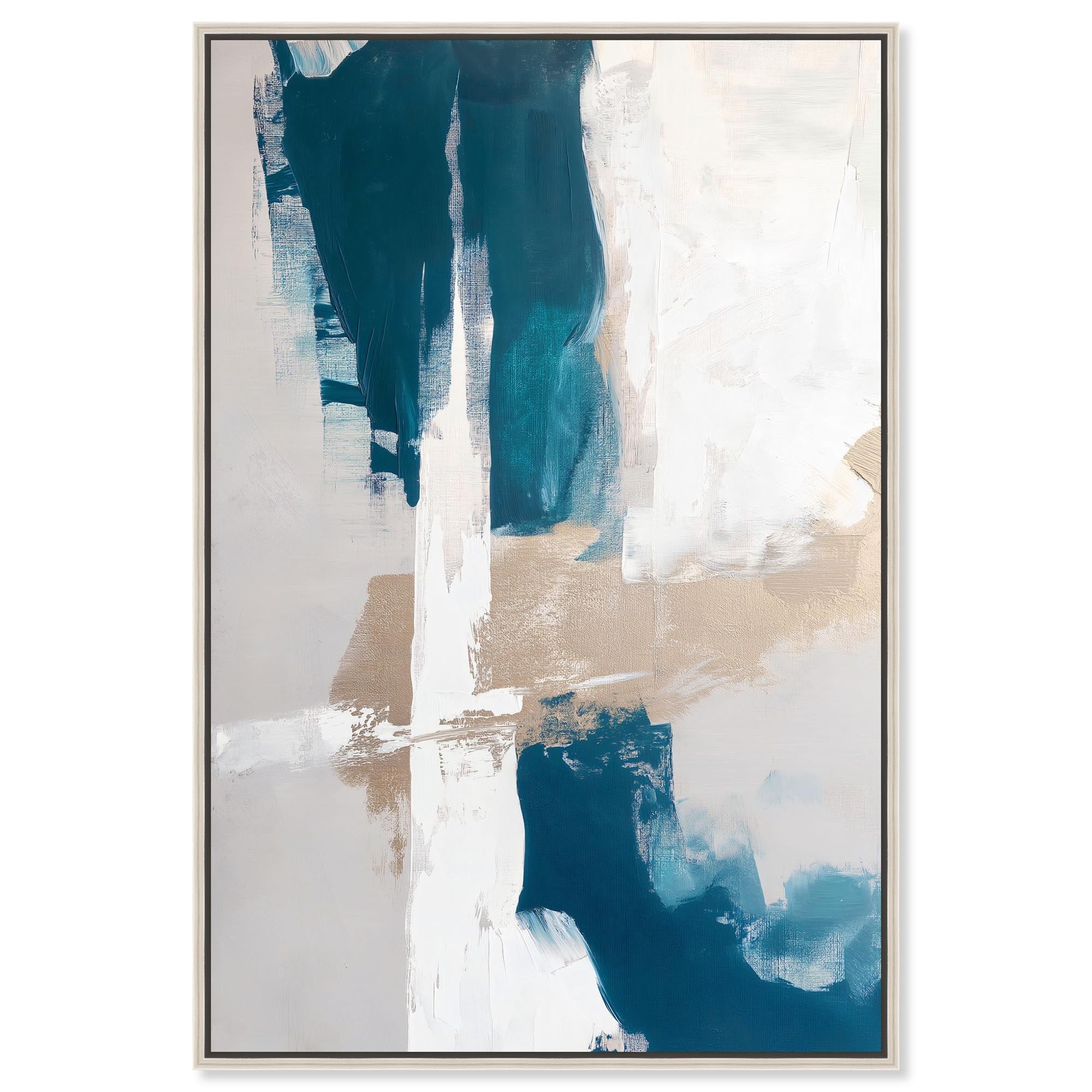 Shard of the Glacier IV Blue Wall Decor Canvas Print by Art Remedy